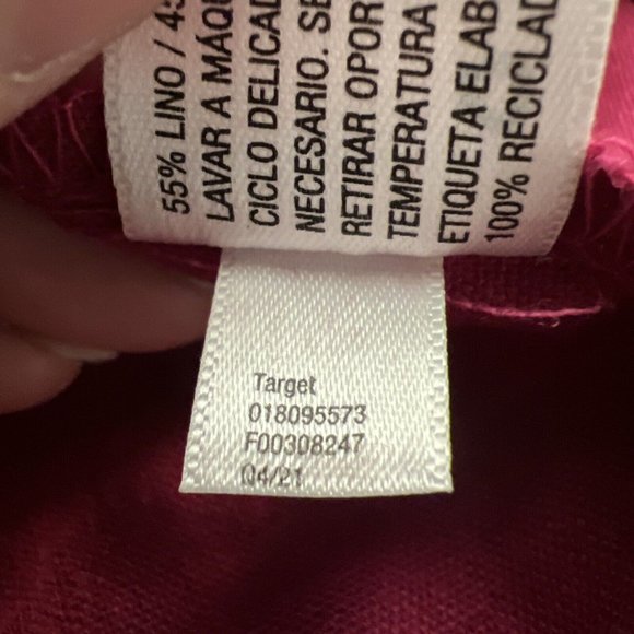 NWT A New Day Magenta Easy Linen Tank Midi Sundress Relaxed Fit Size XL - Picture 6 of 6